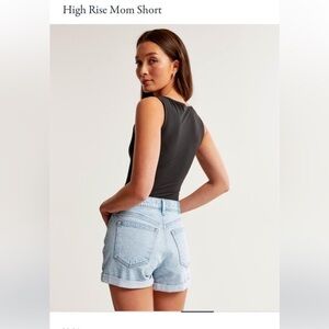 A&F high rise mom shorts